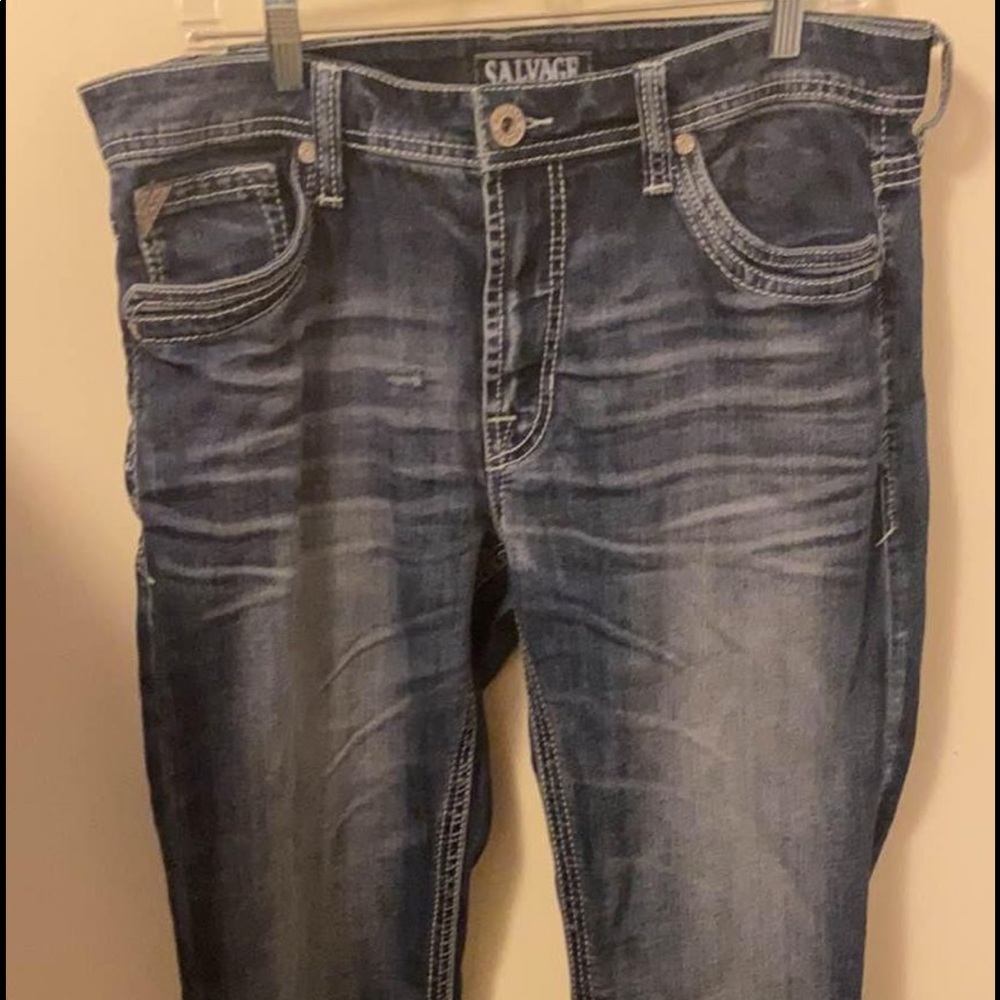 Salvage Mayhem Straight Jean by buckle 34R